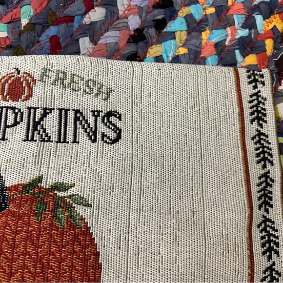 💙 Farm Fresh Pumpkins Placemats Set of 2 Tapestry Fall Country Cottage - Picture 13 of 16